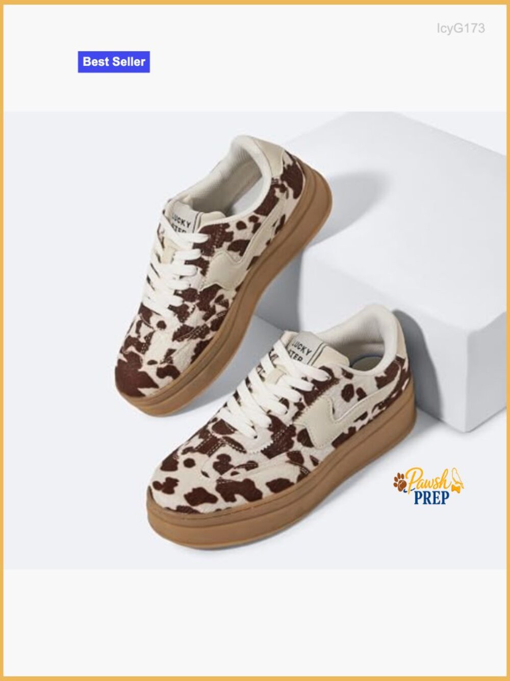 Women's Platform Sneakers Thick Sole Suede Faux Leather Lace Up Casual Walking - Picture 5 of 7